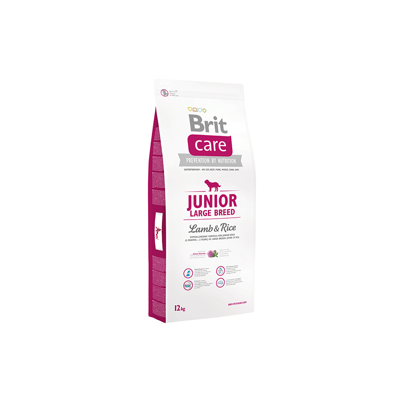 Brit Care Junior Large Breed Lamb & Rice sausas šunų maistas
