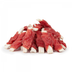 Happet Duck Wrapped with Codfish antiena ir menkė skanėstai šunims