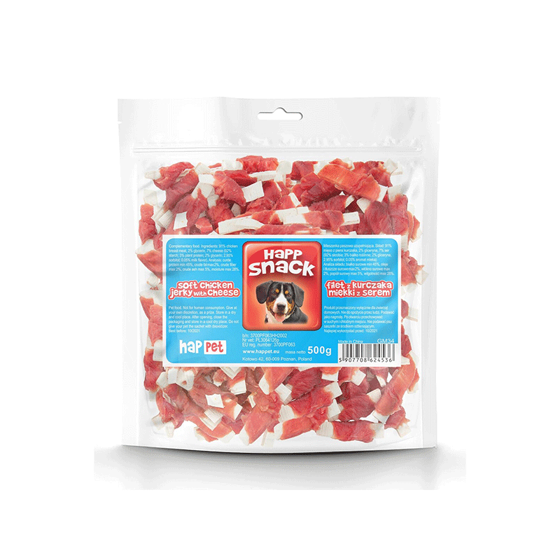 Happet Duck Wrapped with Codfish antiena ir menkė skanėstai šunims