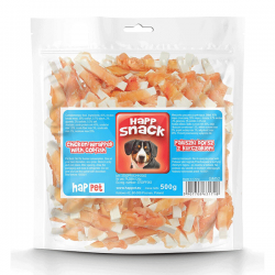 Happet Chicken Wrapped with Codfish vištiena ir menkė skanėstai šunims