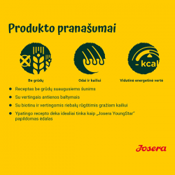 Josera Duck & Potato sausas maistas šunims su antiena