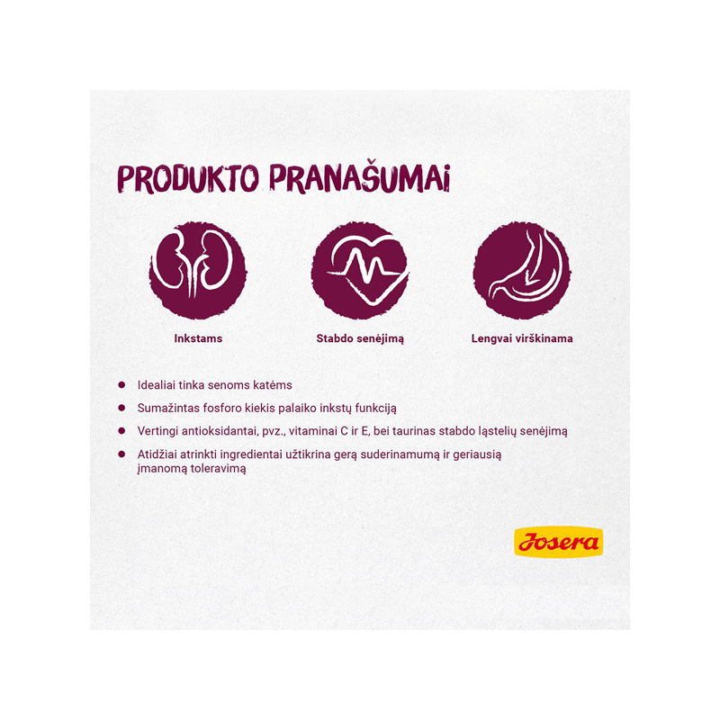 Josera Senior sausas maistas katėms, 400 g