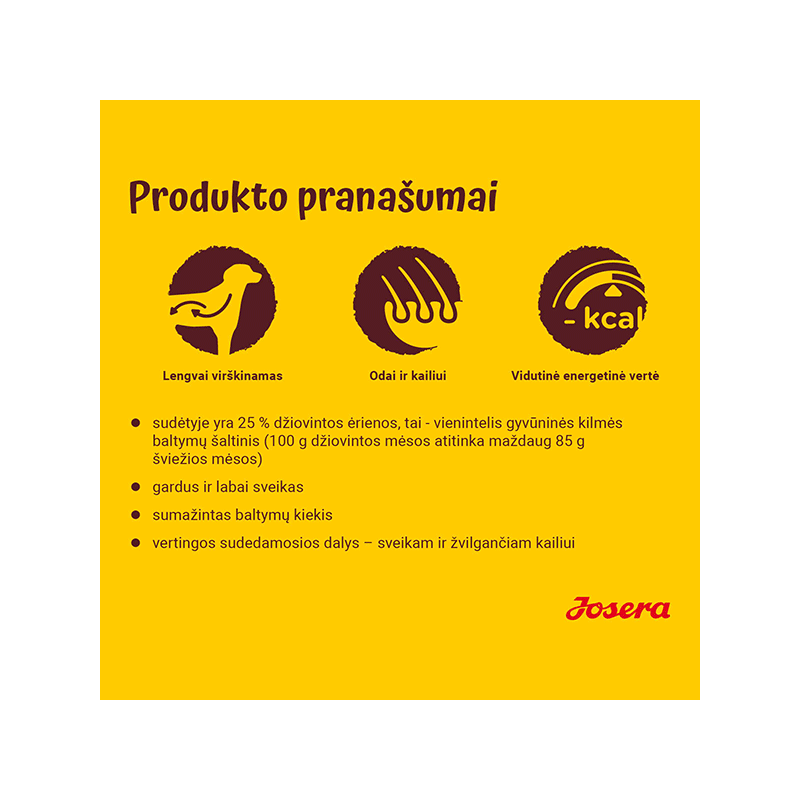 Josera Lamb & Rice sausas maistas šunims, 900 g