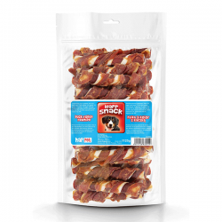 Happet Duck Rolled Rawhide antienos lazdelės skanėstai šunims