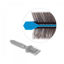 Happet Elastic Slicker Brush kietos šukos garbanotam kailiui šunims