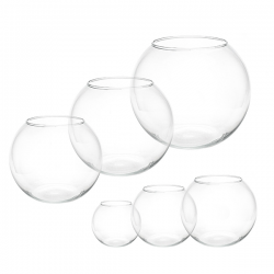 Happet apvalus akvariumas, 4 l