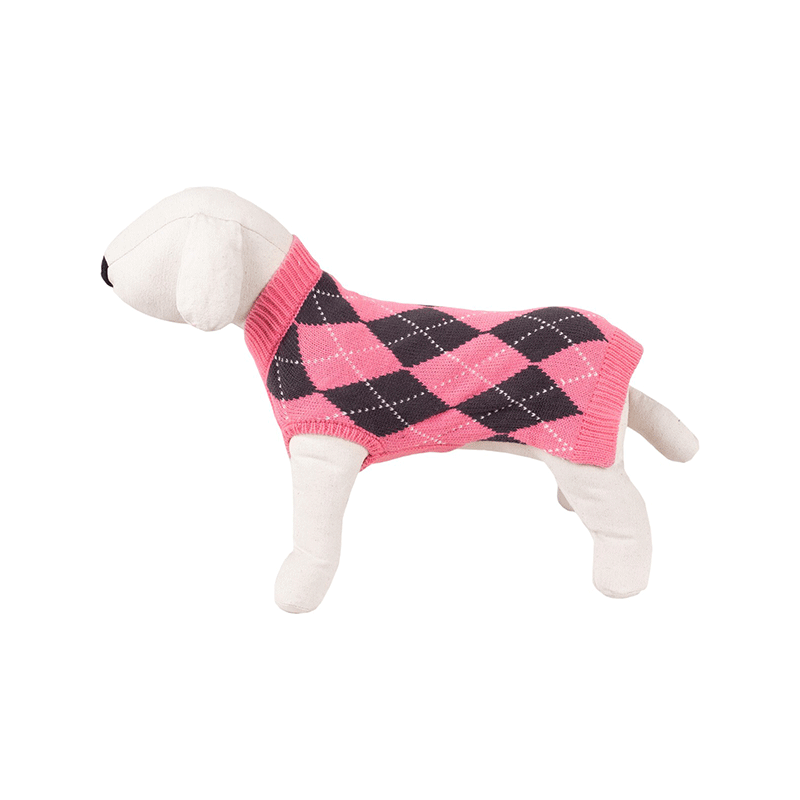 Happet rožinis megztinis šuniui, 35 cm