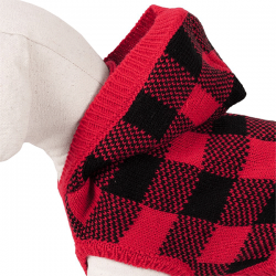 Happet raudonas džemperis šunims, 30 cm