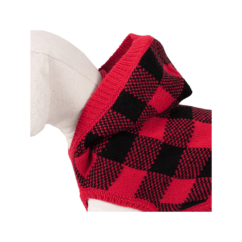 Happet raudonas džemperis šunims, 35 cm