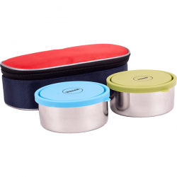 Happet kelioniniai dubenėliai augintiniams, 2x0,5 l