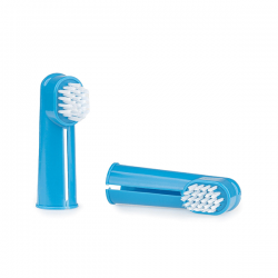 Happet nailoninis dantų šepetėlis-antpirštis šunims ir katėms