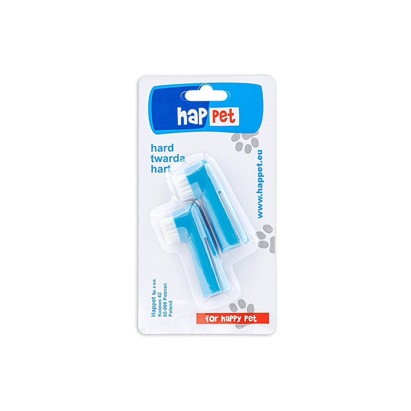 Happet nailoninis dantų šepetėlis-antpirštis šunims ir katėms
