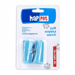 Happet silikoninis dantų šepetėlis-antpirštis šunims ir katėms