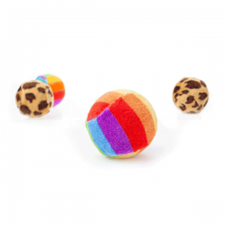 Happet kamuoliukas su barškučiais žaislai katėms, 1 vnt.