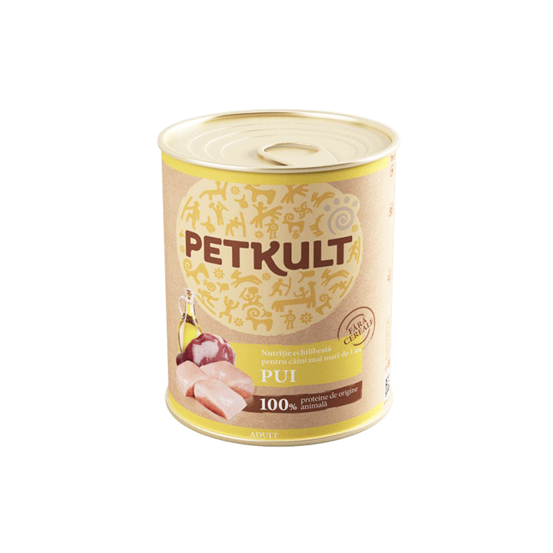 Petkult Adult konservai šunims su vištiena, 800 g
