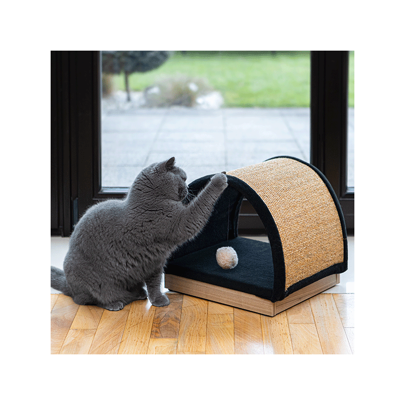 Ecomfy Half Moon smėlio spalvos draskyklė katėms