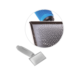 Happet Slicker Brush Soft šukos trumpam ir vidutiniam kailiui augintiniams, M