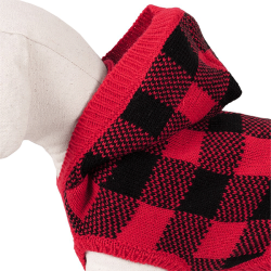 Happet raudonas džemperis šunims, 35 cm