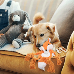 Nobleza pliušinė lapė žaislas šunims