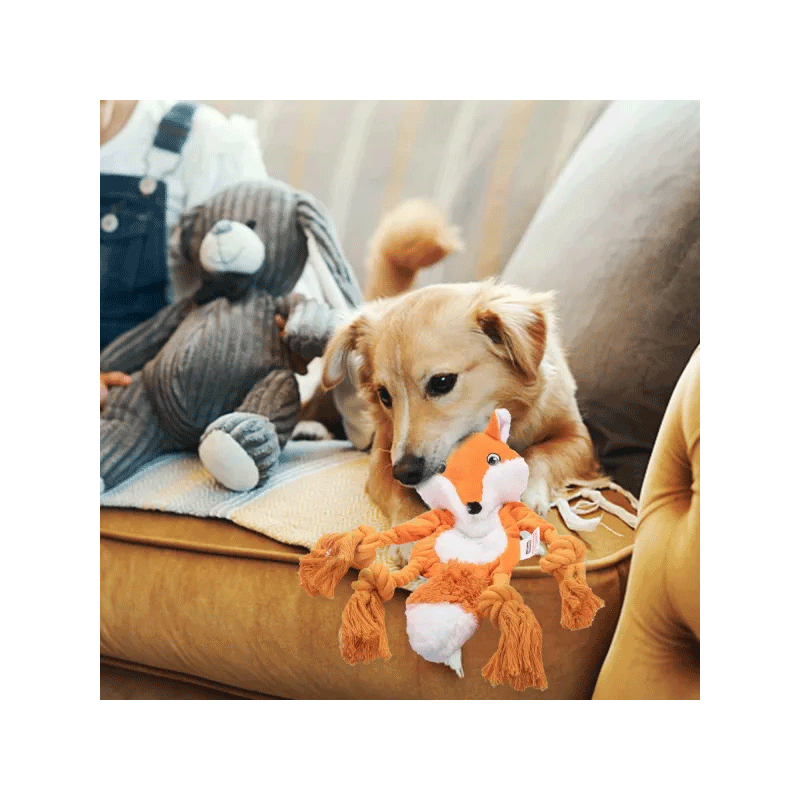 Nobleza pliušinė lapė žaislas šunims