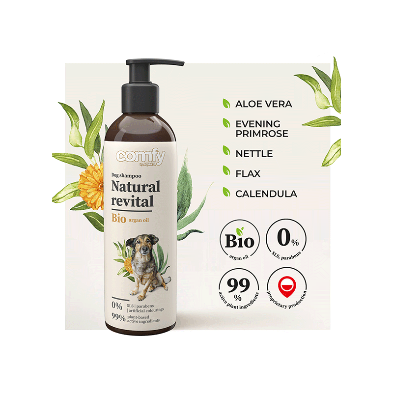 Comfy Natural Revital šampūnas šunims