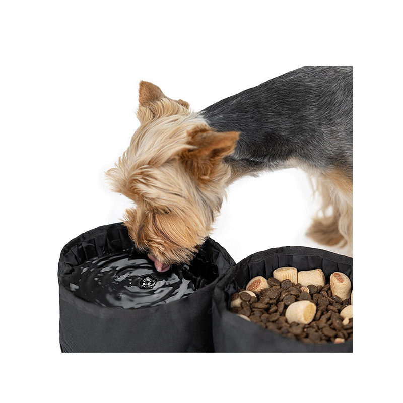 Happet juodi, kelioniniai dubenėliai augintiniams