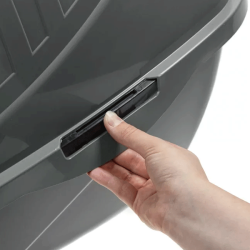 Ecomfy Easy Cat Eco pilkas, uždaras tualetas katėms