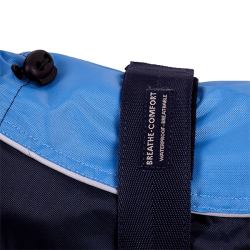 Happet mėlynas lietpaltis šunims, 35 cm