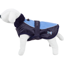 Happet mėlynas lietpaltis šunims, 45 cm
