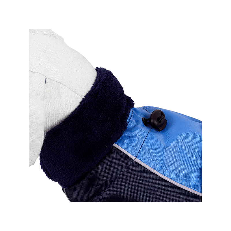 Happet mėlynas lietpaltis šunims, 45 cm