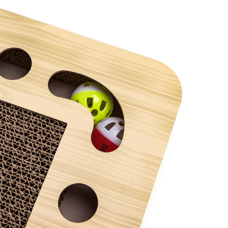 Nobleza draskymo lenta su katžole ir kamuoliukais žaislai katėms