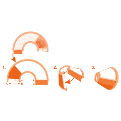 Genia Velfast apsauginis gaubtas šunims ir katėms, 25 cm