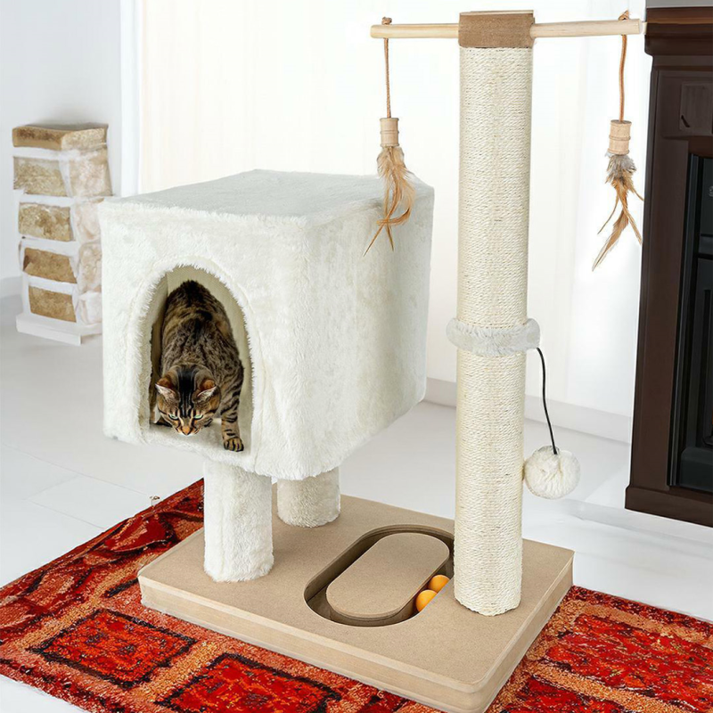 Happet smėlio spalvos draskyklė katėms