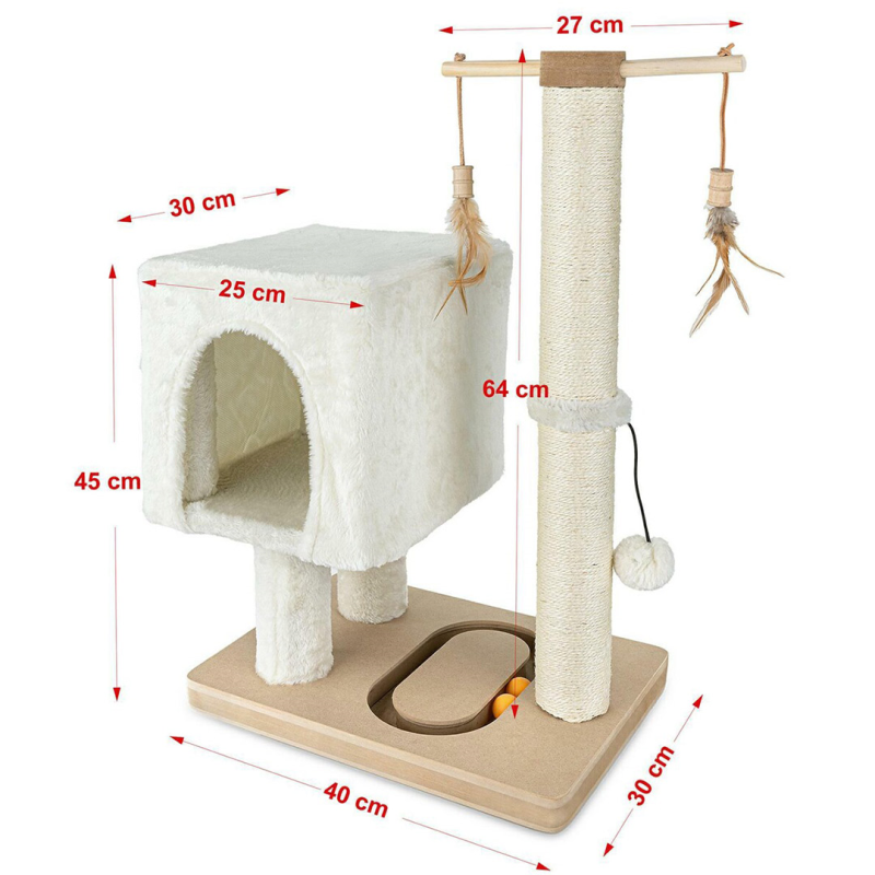 Happet smėlio spalvos draskyklė katėms