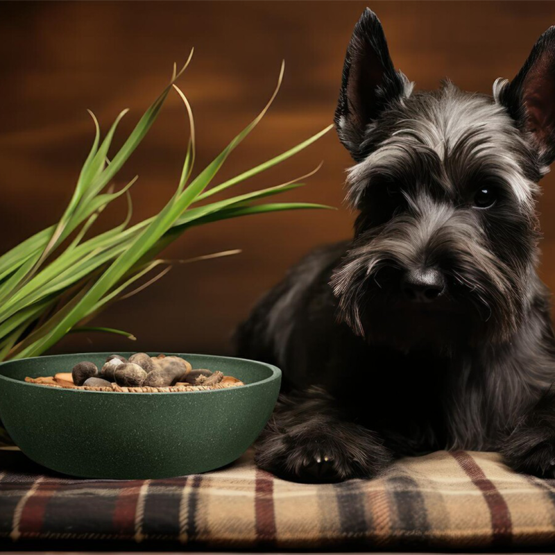 Happet žalias, bambukinis dubenėlis šunims ir katėms, 1,5l