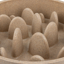 Happet bambukinis, lėto valgymo dubenėlis augintiniams