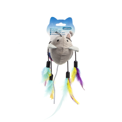 Nobleza pelė su plunksnomis...