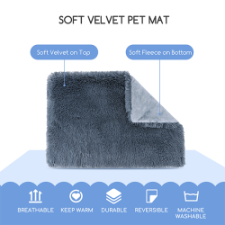 Nobleza pilkas kilimėlis augintiniui, 75x110 cm