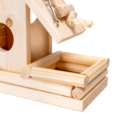 Nobleza medinis namelis papūgoms