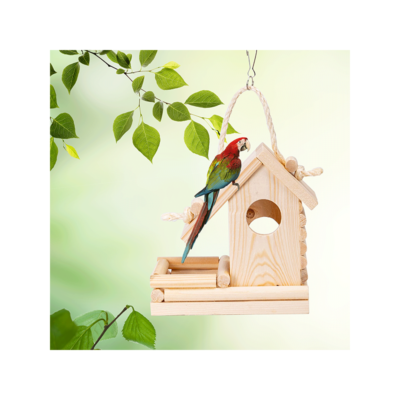 Nobleza medinis namelis papūgoms