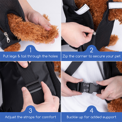 Nobleza juoda kuprinė šunims