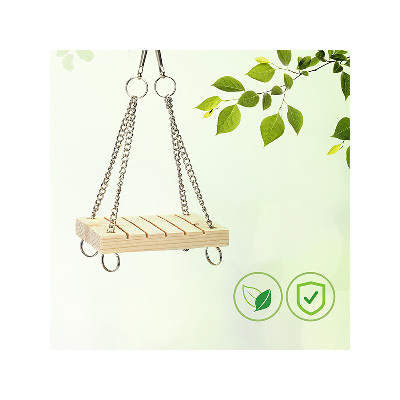 Nobleza medinės sūpynės paukščiams ir graužikams