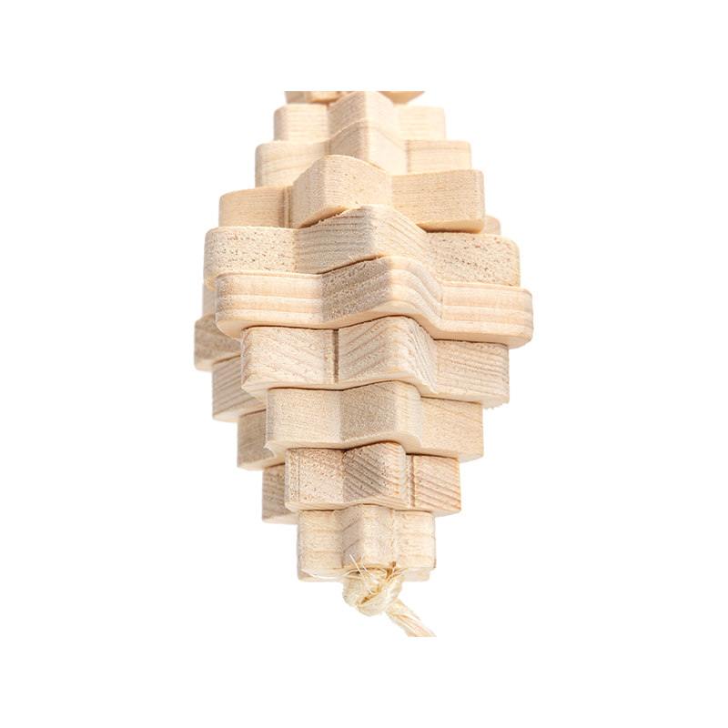 Nobleza medinis žaislas paukščiams ir graužikams