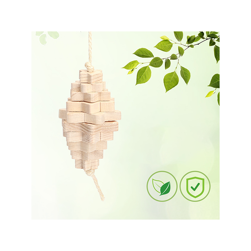 Nobleza medinis žaislas paukščiams ir graužikams