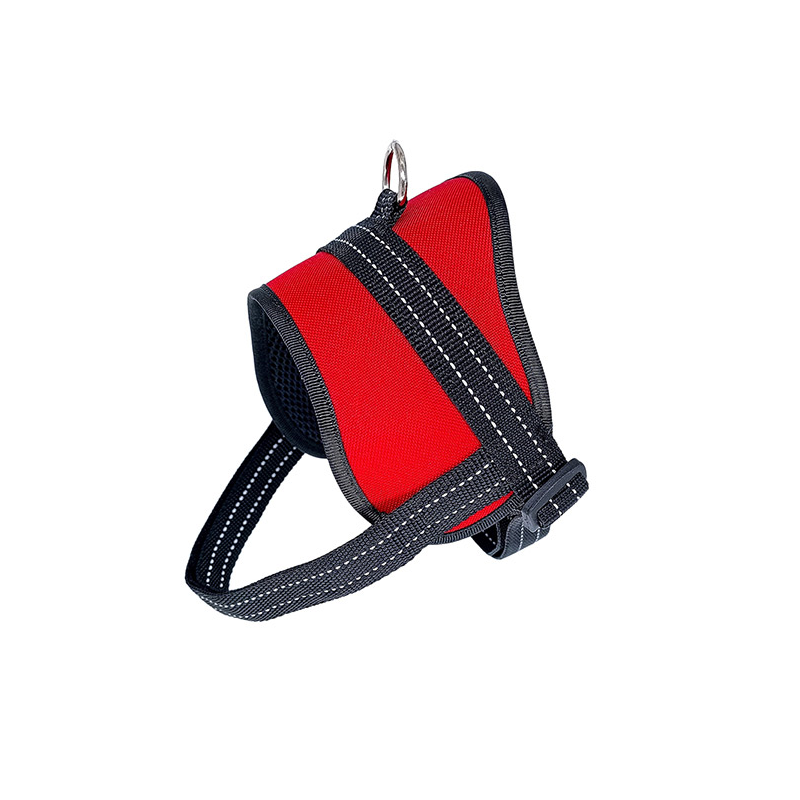 Fleksas raudonos petnešos šunims, S, 45 cm