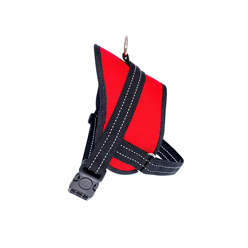 Fleksas raudonos petnešos šunims, S, 45 cm