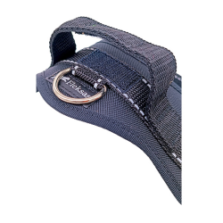 Fleksas juodos petnešos su rankena šunims, L, 75 cm