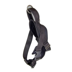 Fleksas juodos petnešos šunims, XXL, 90x105 cm