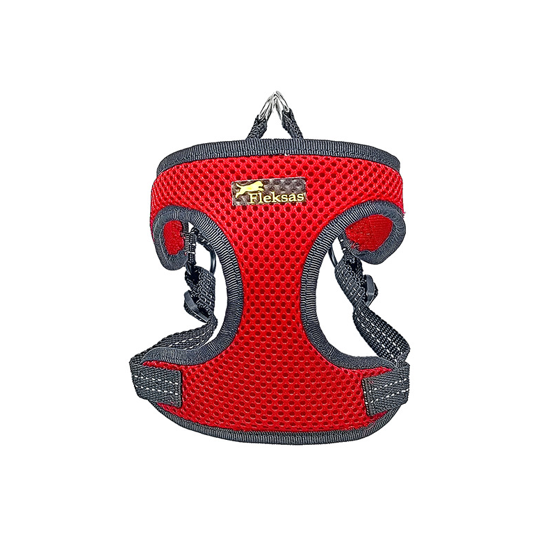 Fleksas raudonos petnešos šunims, S–M, 45x53 cm