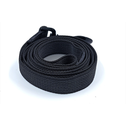 Fleksas juodas pavadėlis šunims, 6 m